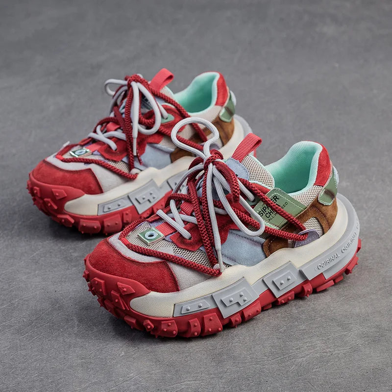 Mixed Media Sneakers