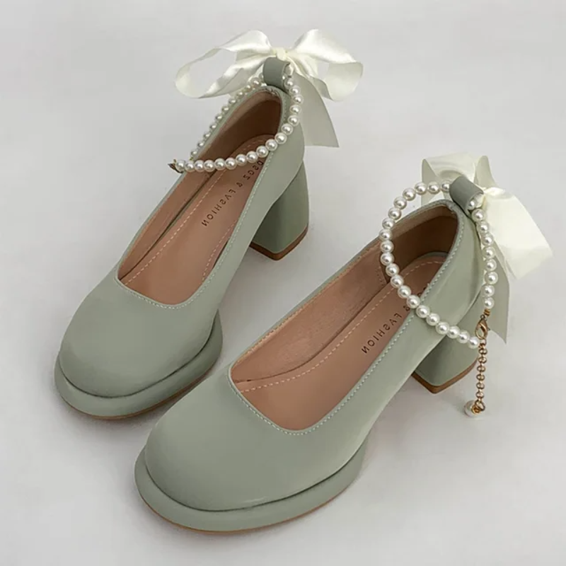 Olivia Ankle Strap Party Pumps