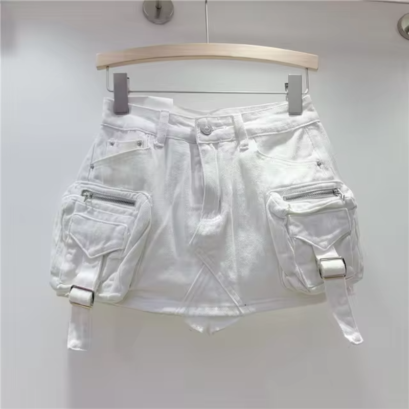 Enticing 3D Pockets Mini Skirts