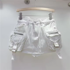 Enticing 3D Pockets Mini Skirts