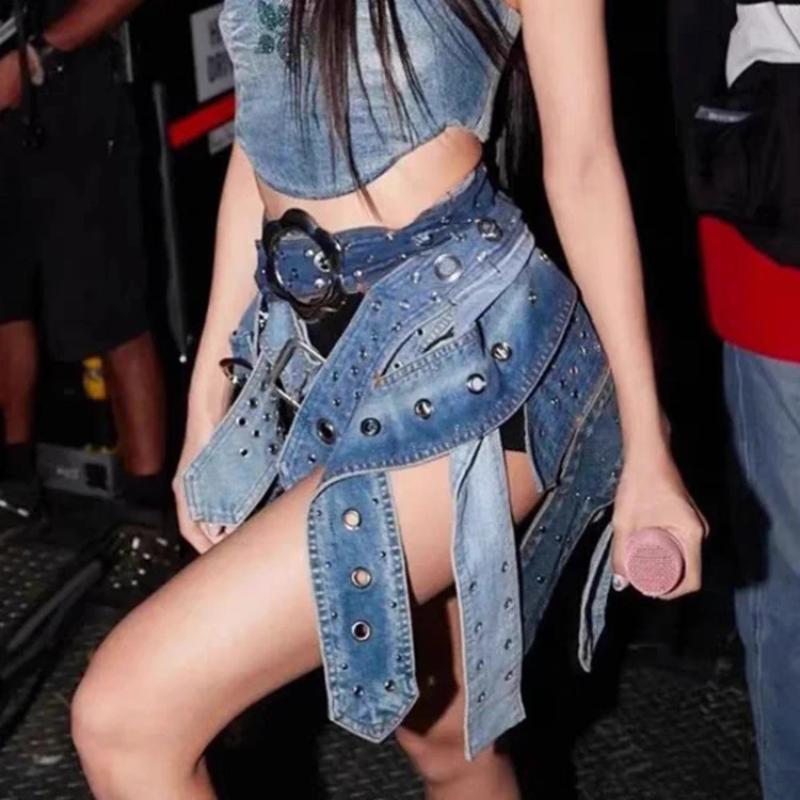 Astrid Bold Denim Skirt