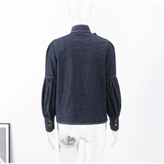 Fashionista Denim Bow Shirt
