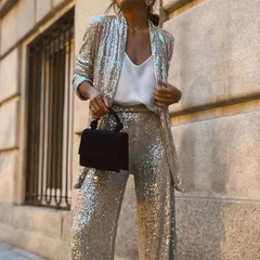 Luxor Sequined Two Piece Suit