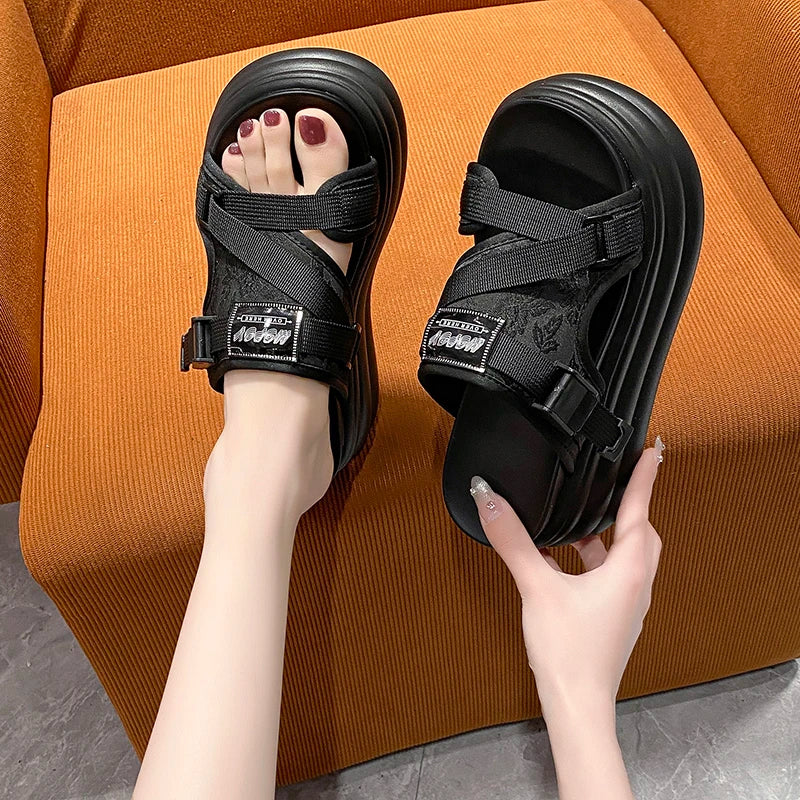Trailblazer Peep-Toe Slippers