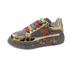 VividVibe Rhinestone Sandals