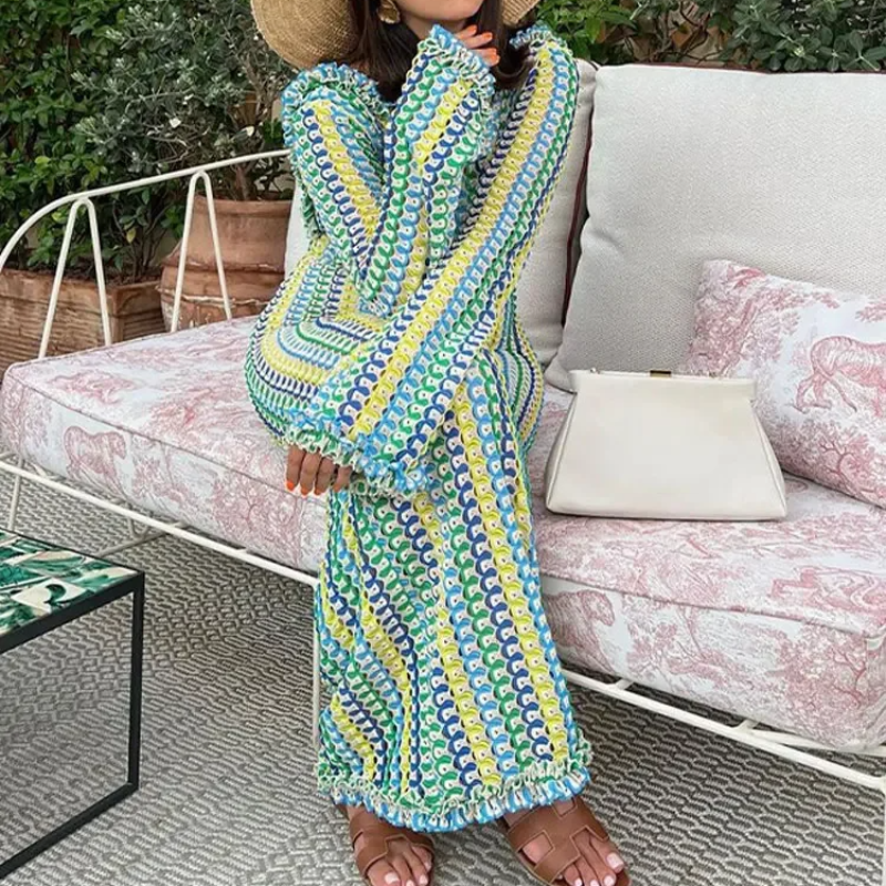 Feminine Flare Maxi Dress