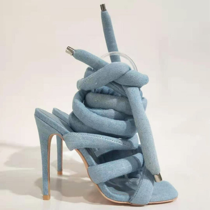Dubai Denim High Heels