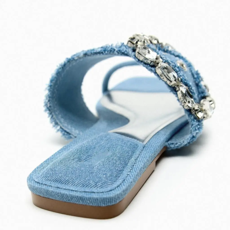 LuminaWalk Denim Slippers