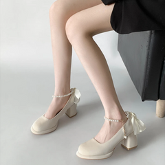 Olivia Ankle Strap Party Pumps
