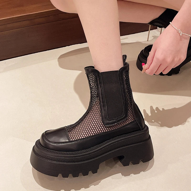 Monroe Gauze Round Boots