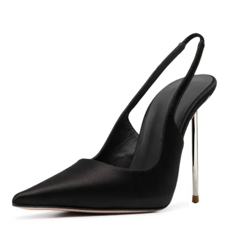 PointePivot Denim Heels