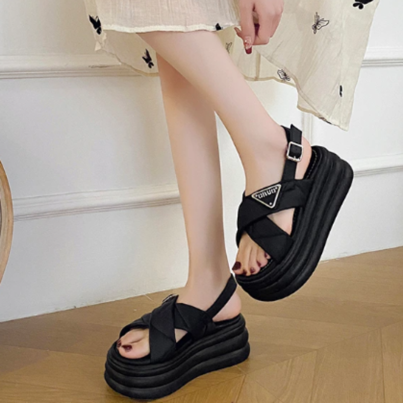 GleeGlide Platform Sandals