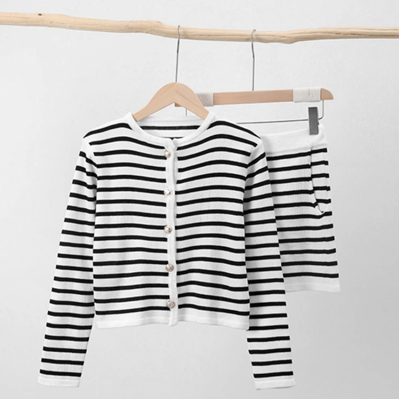 O-Neck Elegance Knit Set