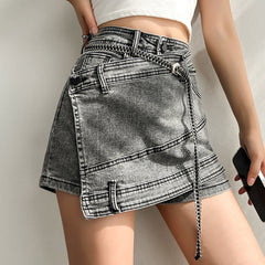 Cross-X Chained Skirt