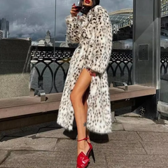 Feline Glam Leopard Open Coat