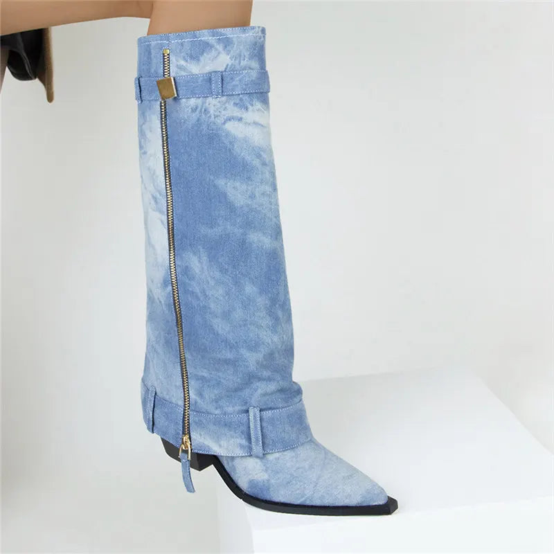 Syracuse Denim Boots