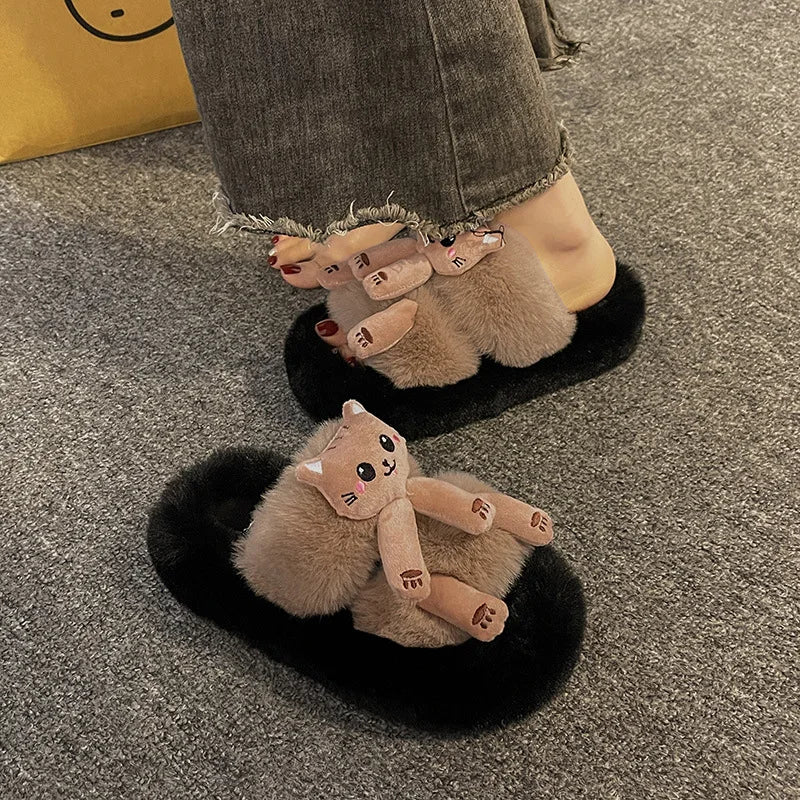 Funny Wild Plush Slippers