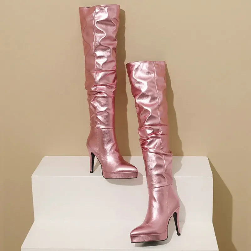 Superstar Glossy High Boots