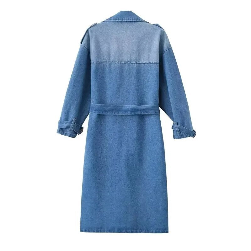 Gina Vintage Denim Trench
