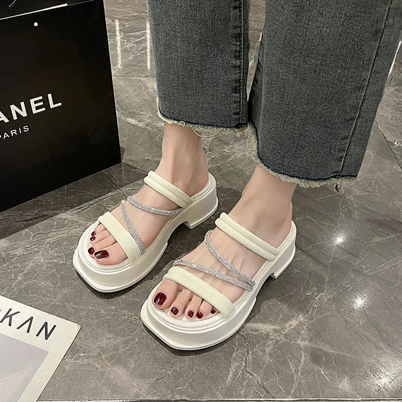 Santorini Platform Slippers