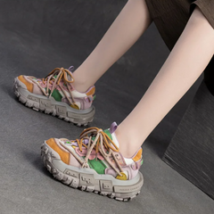 Mixed Media Sneakers