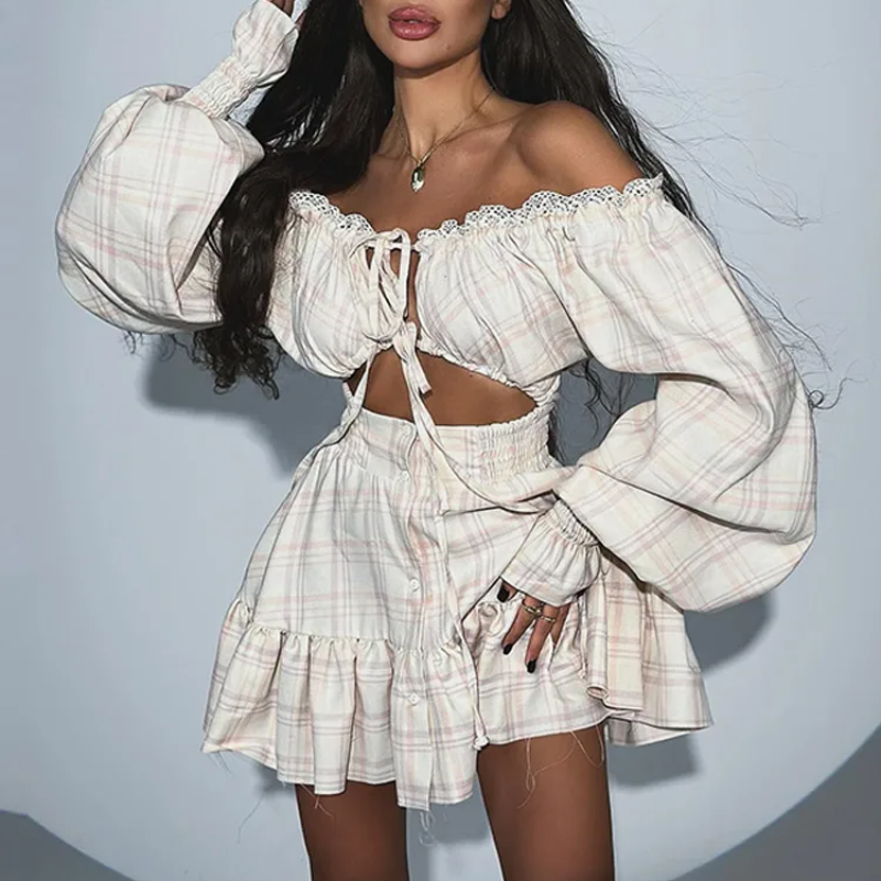 SweetRiot Lace Mini Dress