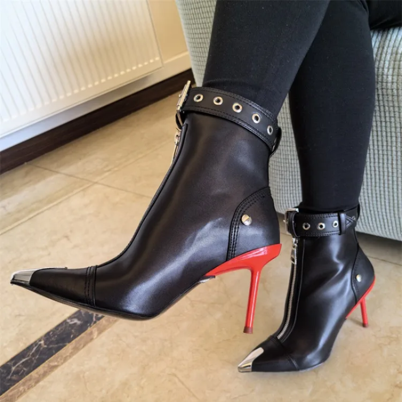 Manilla Zipper Heels