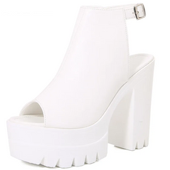 Peek-a-Heel Glam Platform Heels