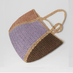 French Riviera Woven Tote Bag