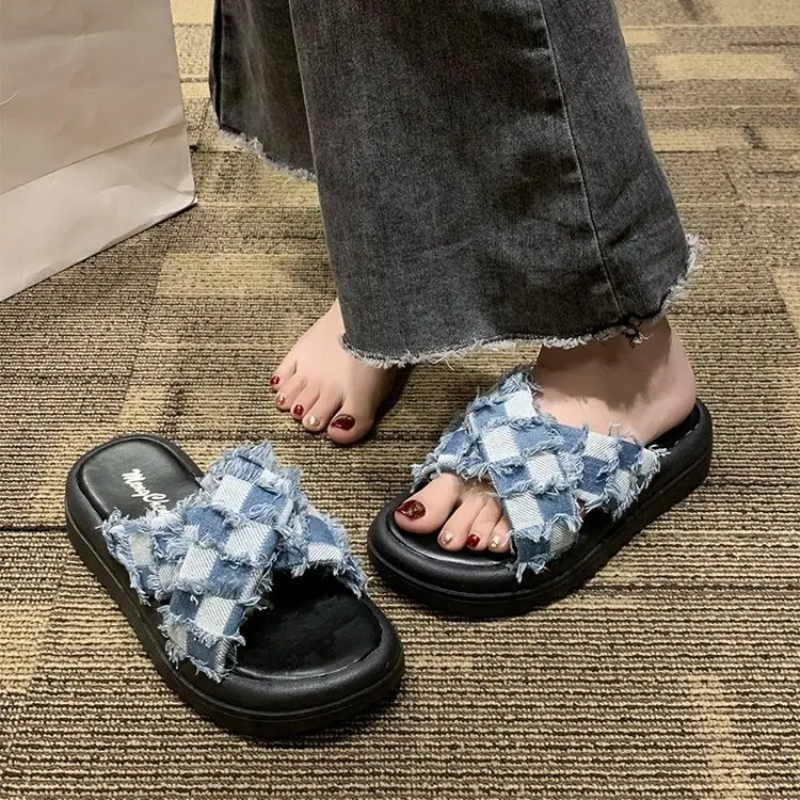 Sonya Denim Slippers