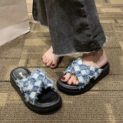 Sonya Denim Slippers
