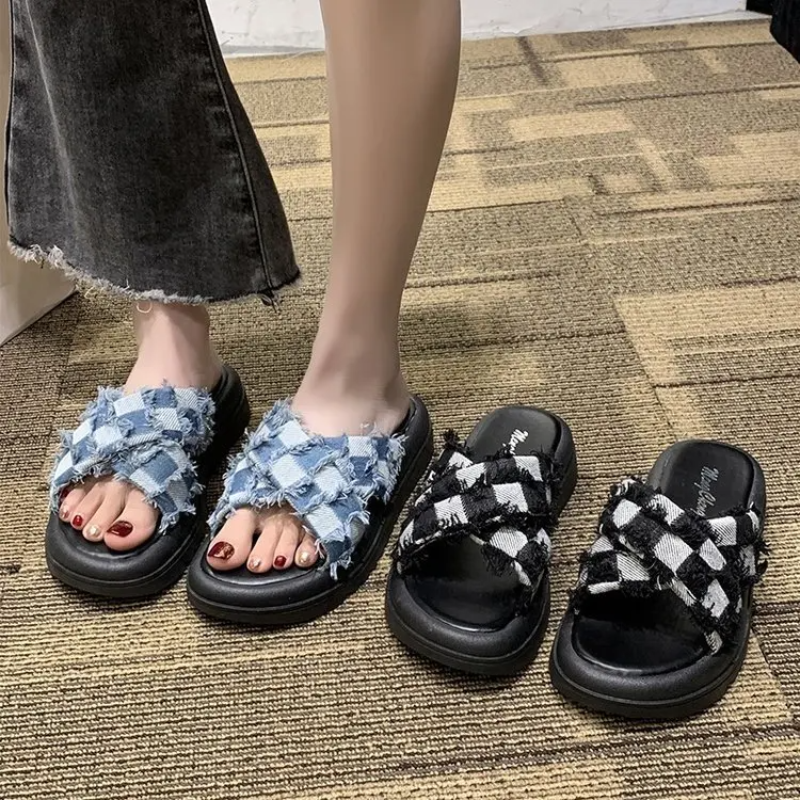 Sonya Denim Slippers