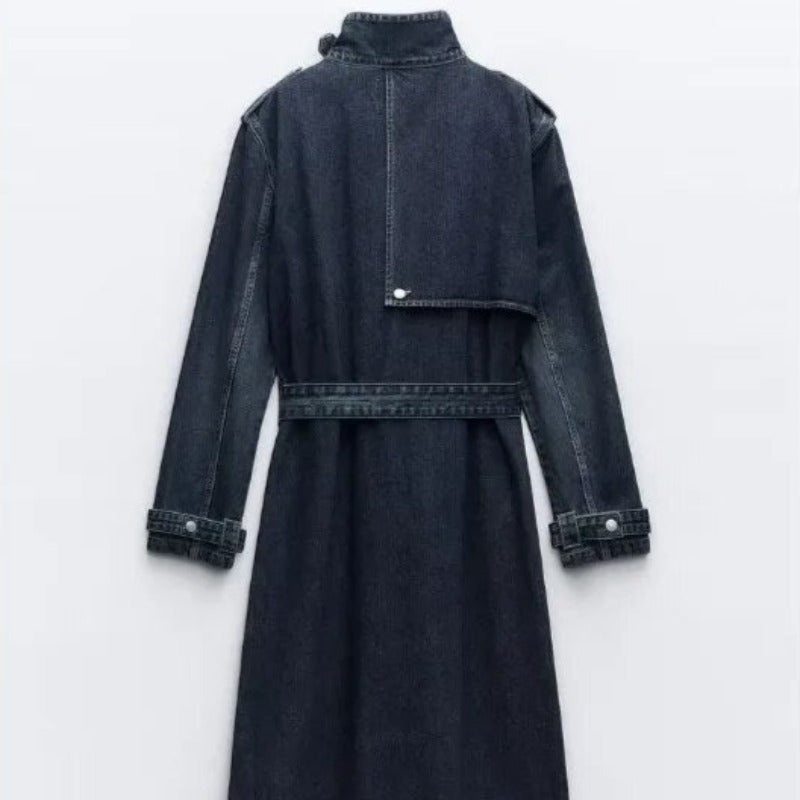 Inverse Denim Trench