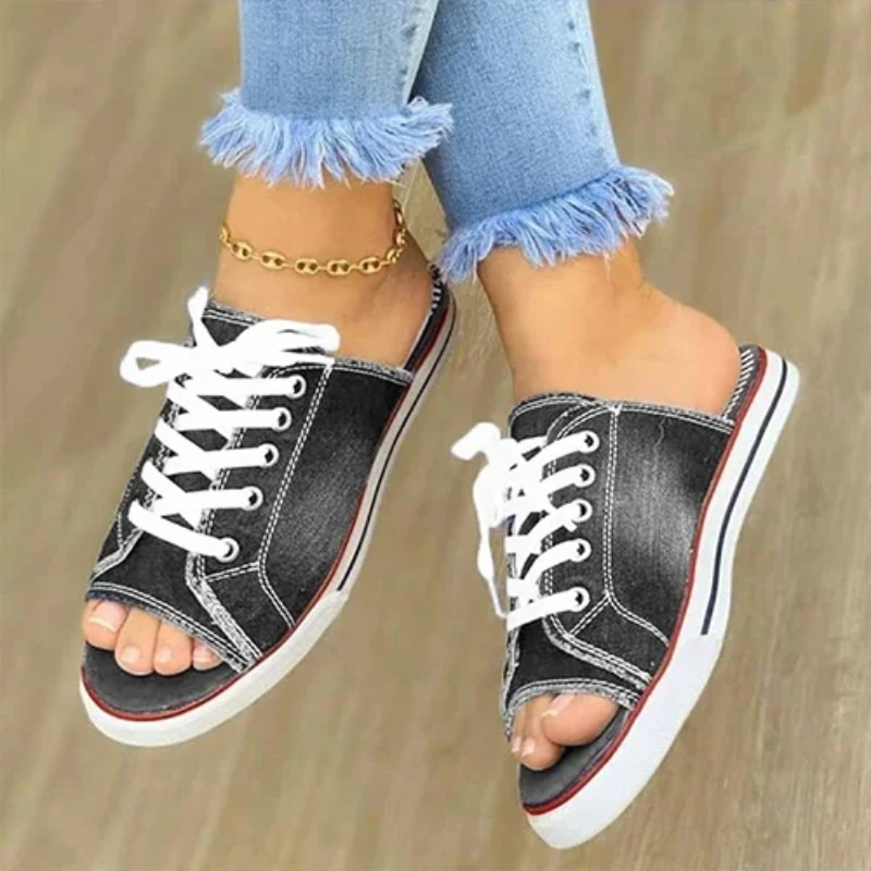 Mandinga Denim Tennis Slippers