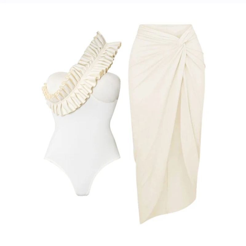 Flirty Ruffle Bombshell Swimsuit