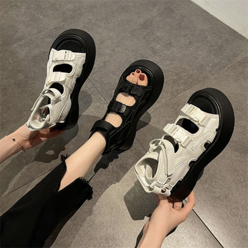 Sandy Buckle Platform Sandals