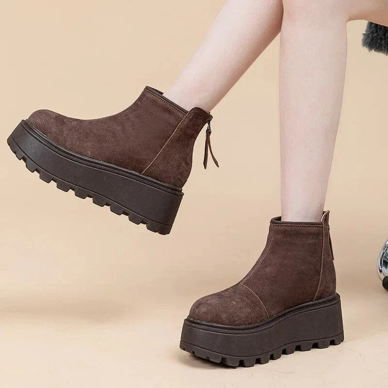 FrostStep Suede Ankle Boots