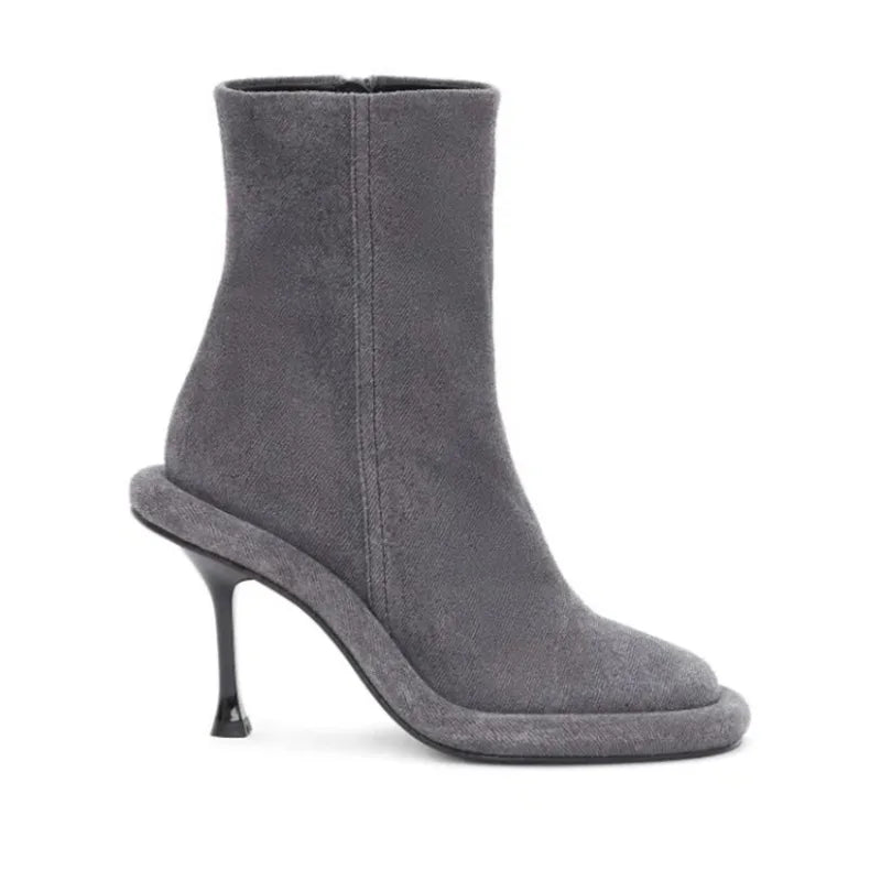 Skyline Blue High Heel Boots
