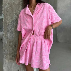 PinkRush Shorts Set