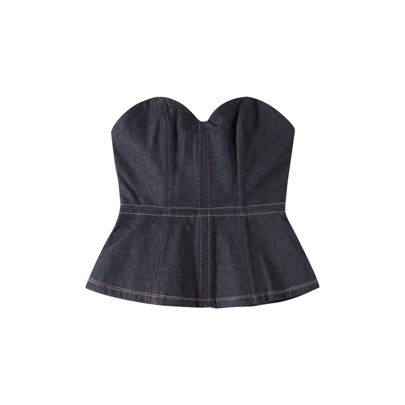 LuxeFit Denim Set