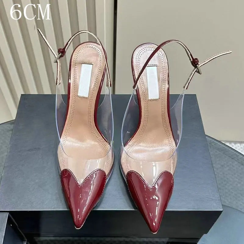 Amara Glow Pointed Glass Heels