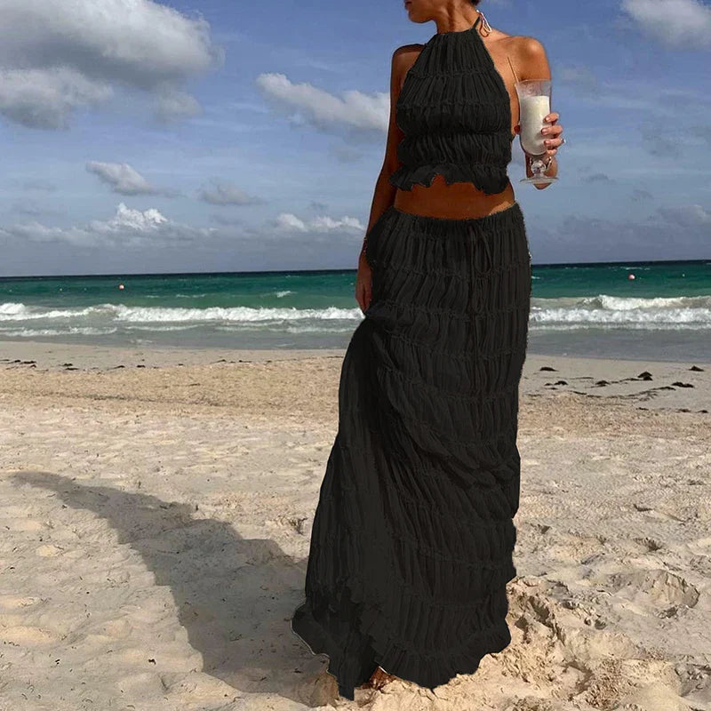 LunaFlair Backless Set