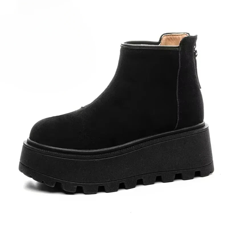 FrostStep Suede Ankle Boots